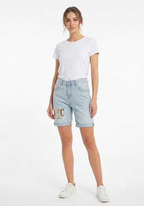 NYC Denim Bermuda Shorts