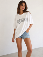 חולצת QUEEN אבנים אוברסייז לנשים Sisters