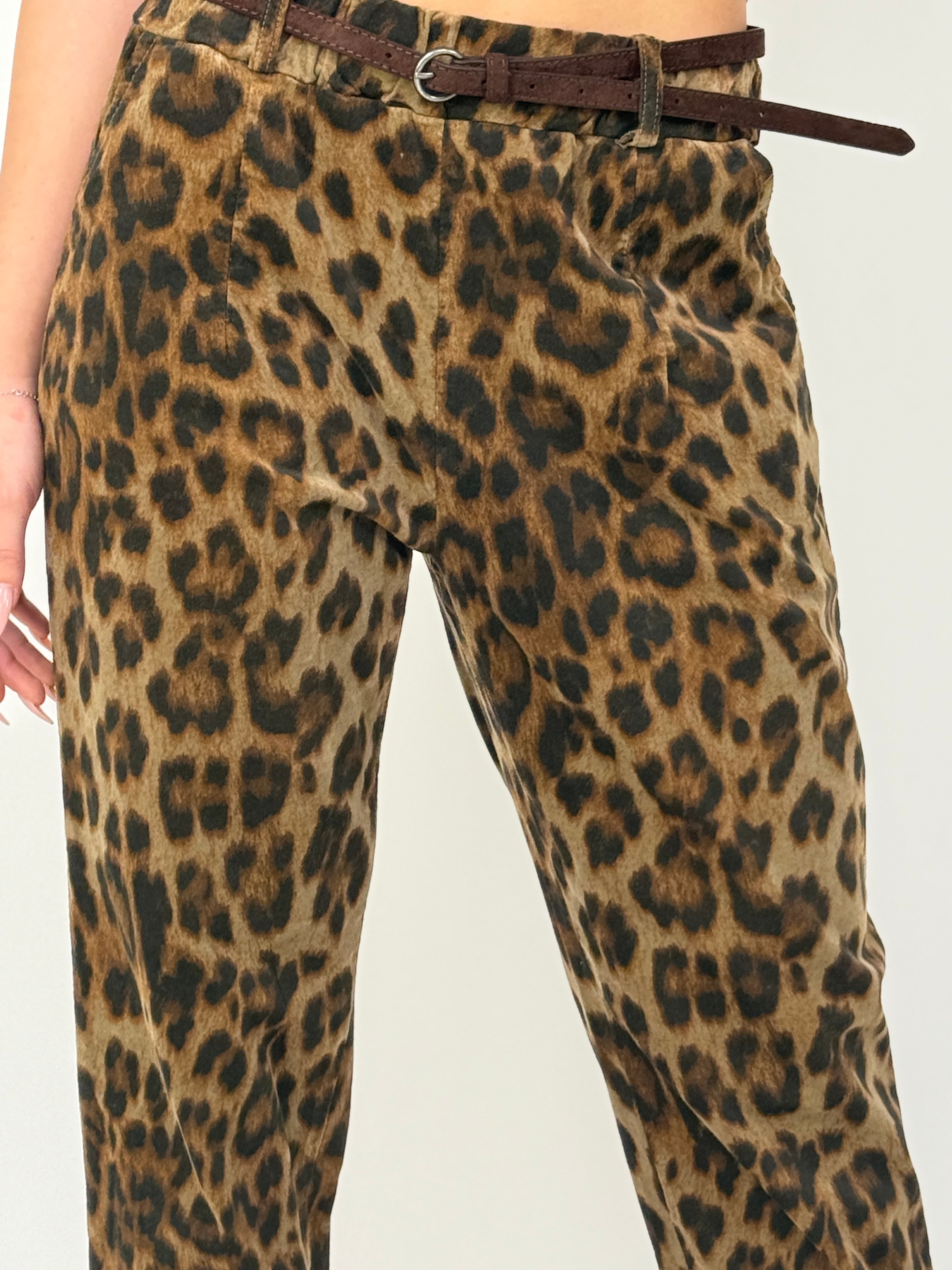 Leopard Chic מכנסי