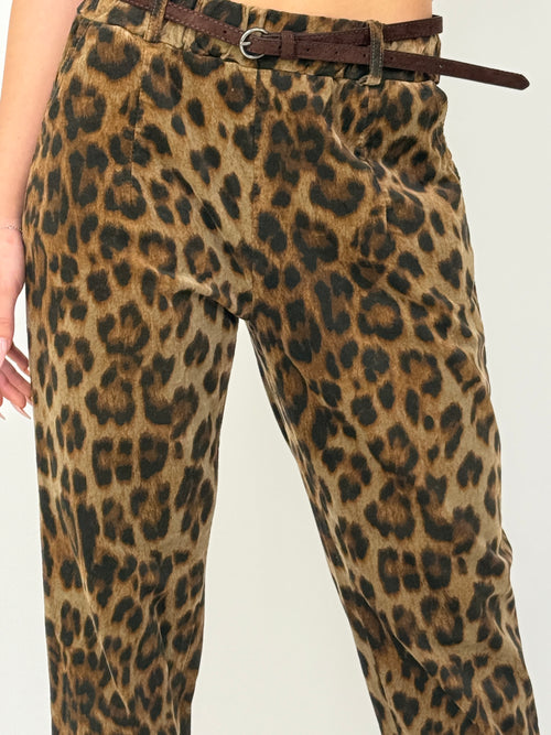 Leopard Chic מכנסי